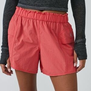 FP Movement by Free People Coral Ruffle-Waist Athletic Shorts
